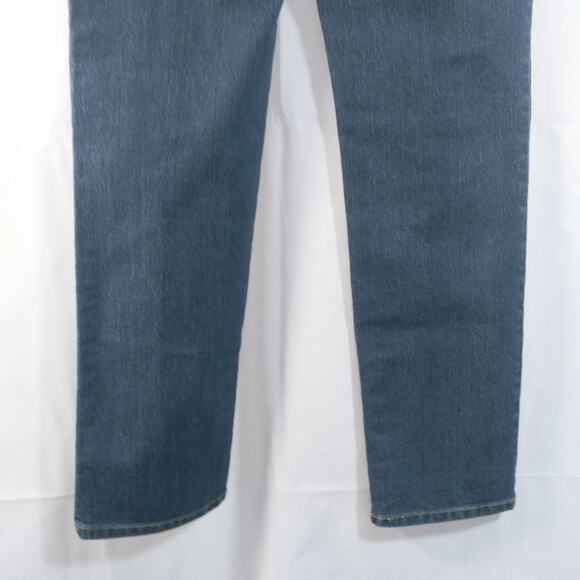 Chico's Dark Wash Mid Rise Skinny Boot Cut Jeans 4 - Picture 6 of 9